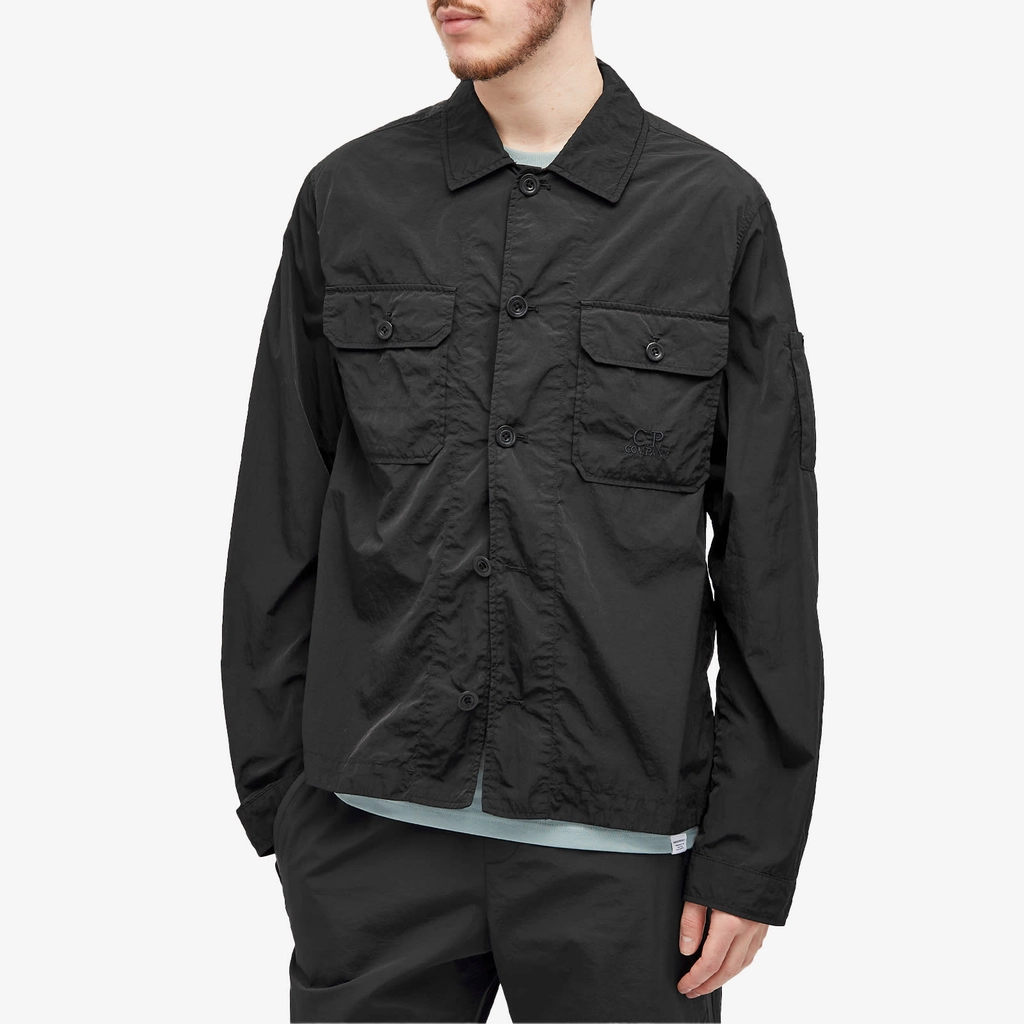 CP Company Men's Chrome-R Pocket Overshirt Black